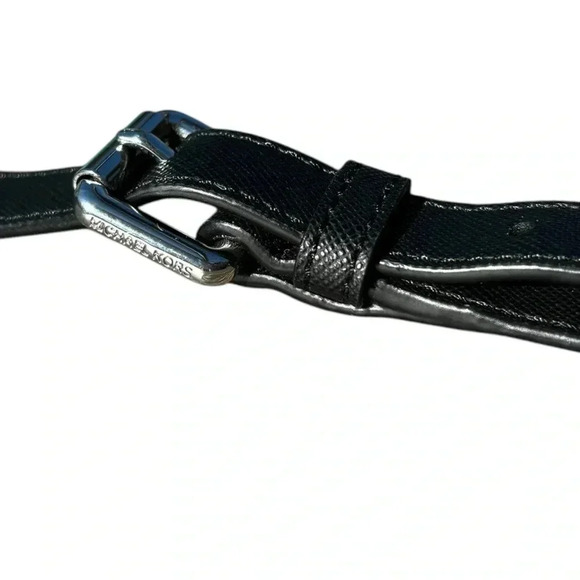 Michael Kors NWOT Color block Nylon/Leather Crossbody Graphite/Black Lock - Picture 7 of 12